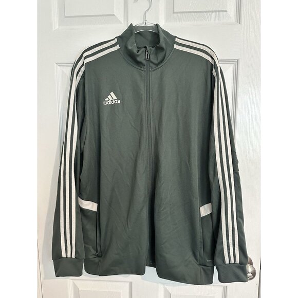 adidas Men's AFS Tiro Track Jacket Legend Ivy/Raw White Climalite Size XL - Picture 1 of 13